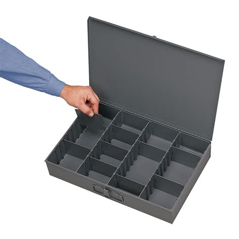 steel compartment box|metal small parts storage containers.